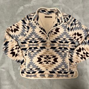 Shyanne Southwestern Print Polar Fleece Pullover